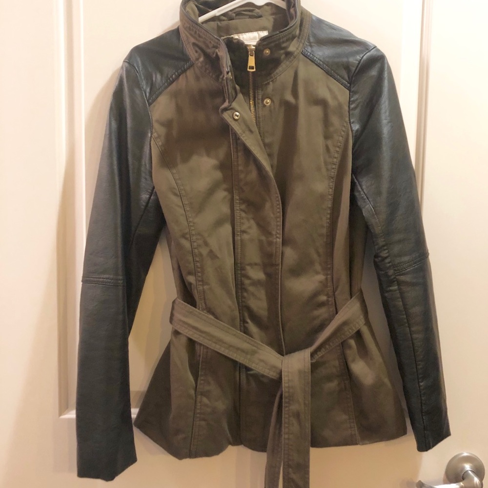 H&M army green coat